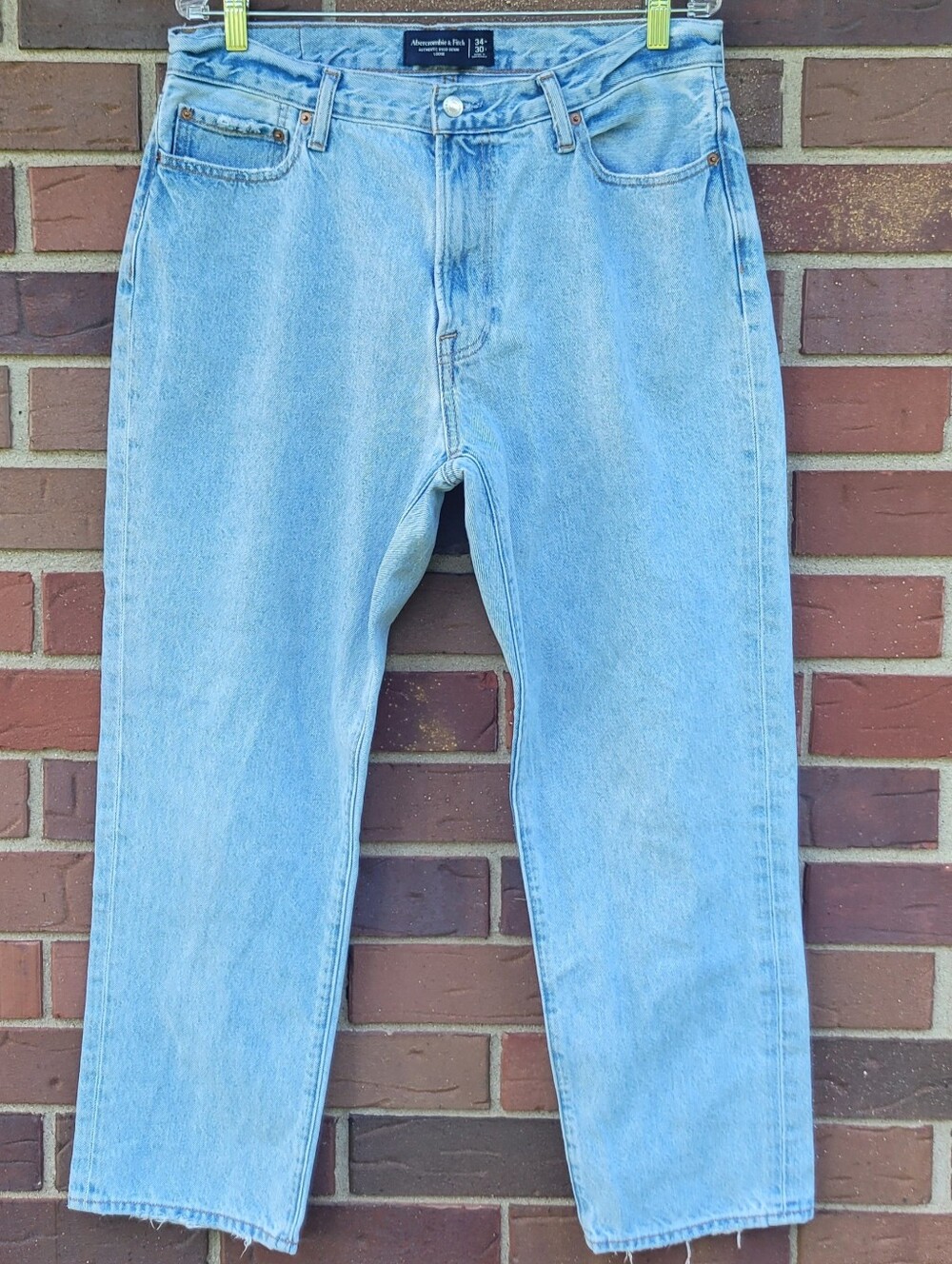 Abercrombie & Fitch Authentic Rigid Denim Loose Fit Mens Jeans 34x29 (tag 34x30)
